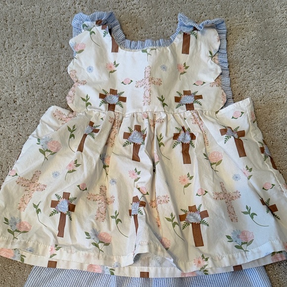 Floral Cross Print Easter Set - Picture 4 of 5